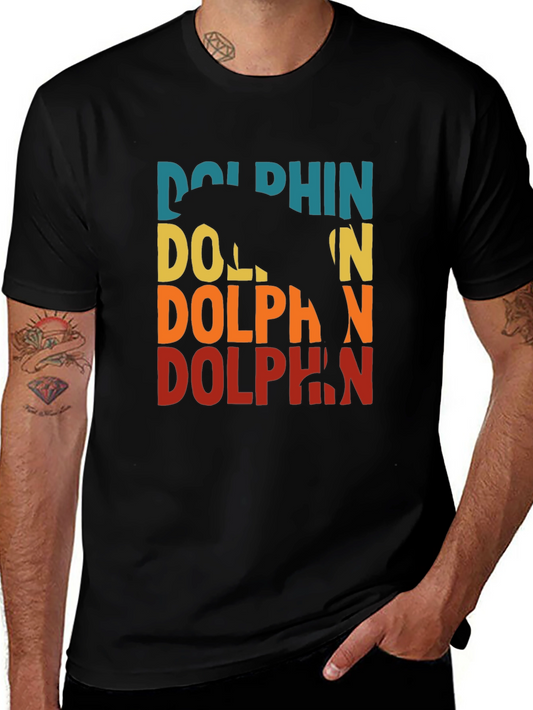 Retro Dolphin Graphic T-Shirt