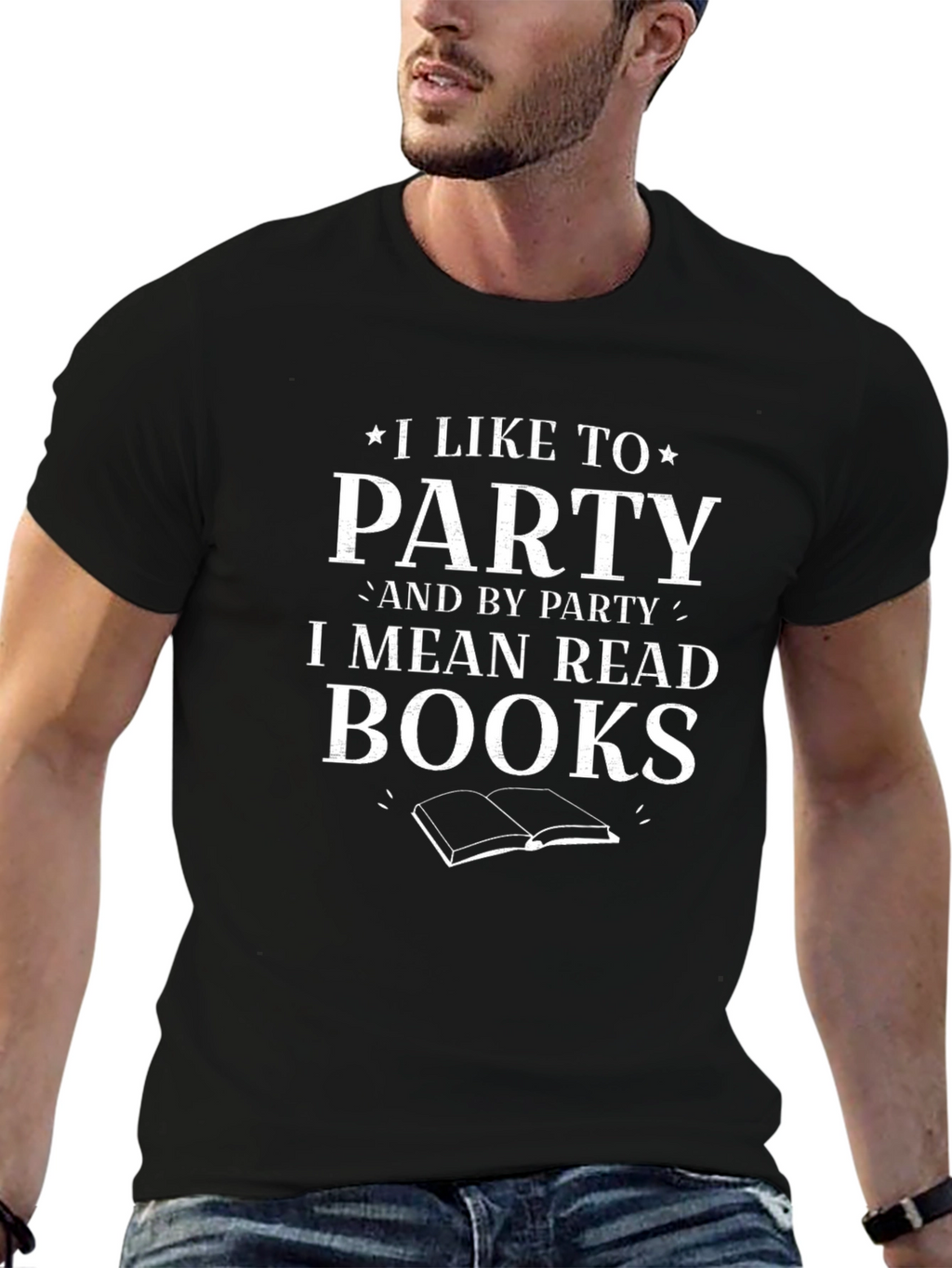 I Like To Party Read Books Graphic Tee