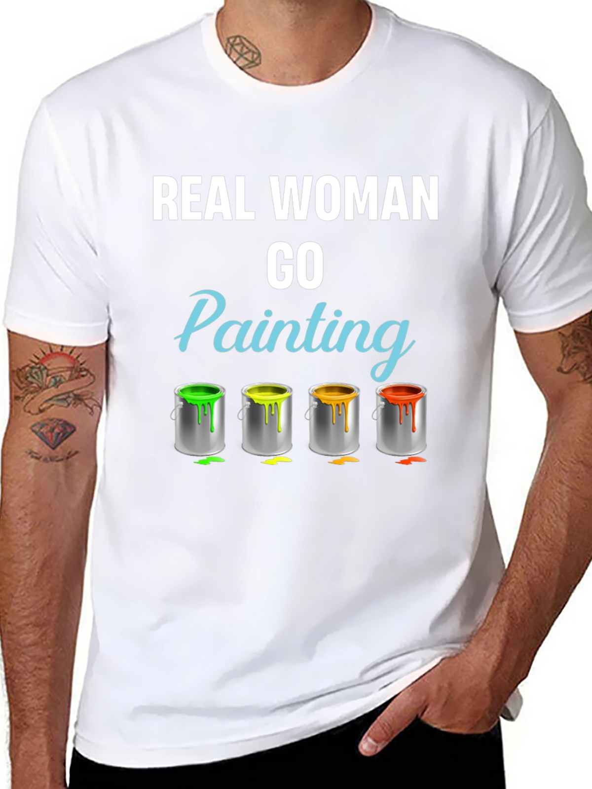 Real Woman Go Painting T-Shirt