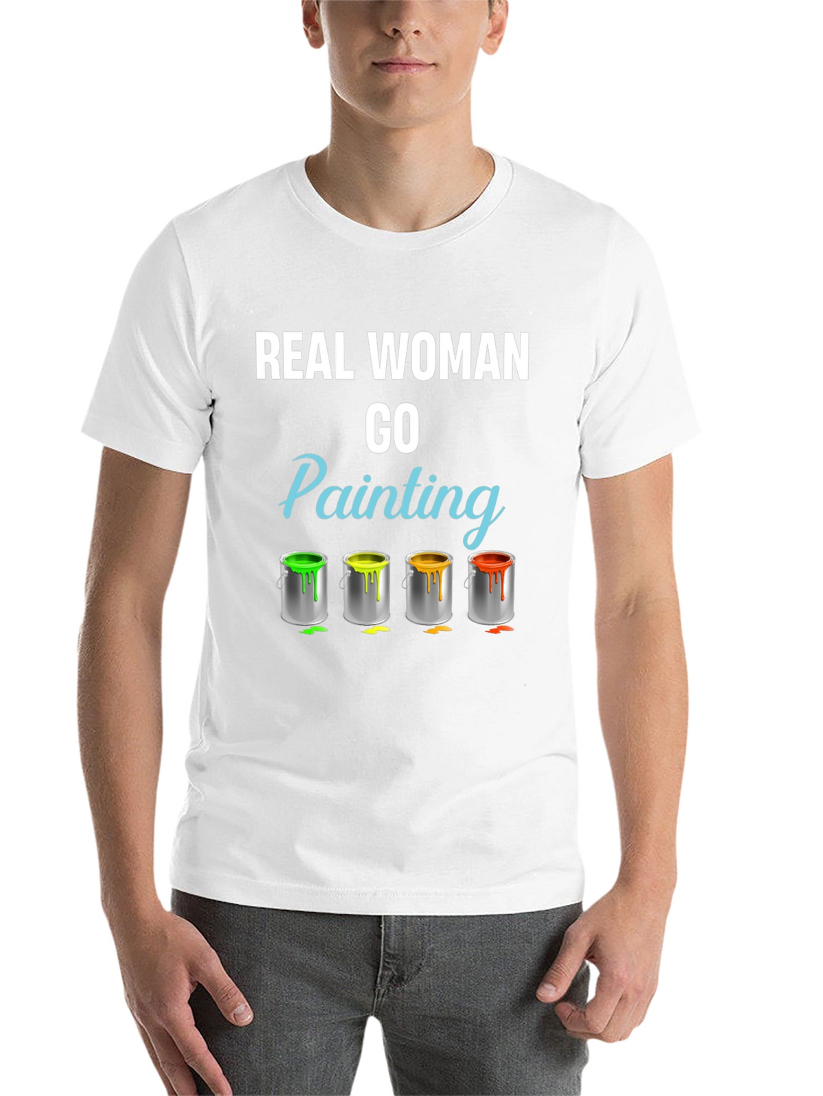 Real Woman Go Painting T-Shirt