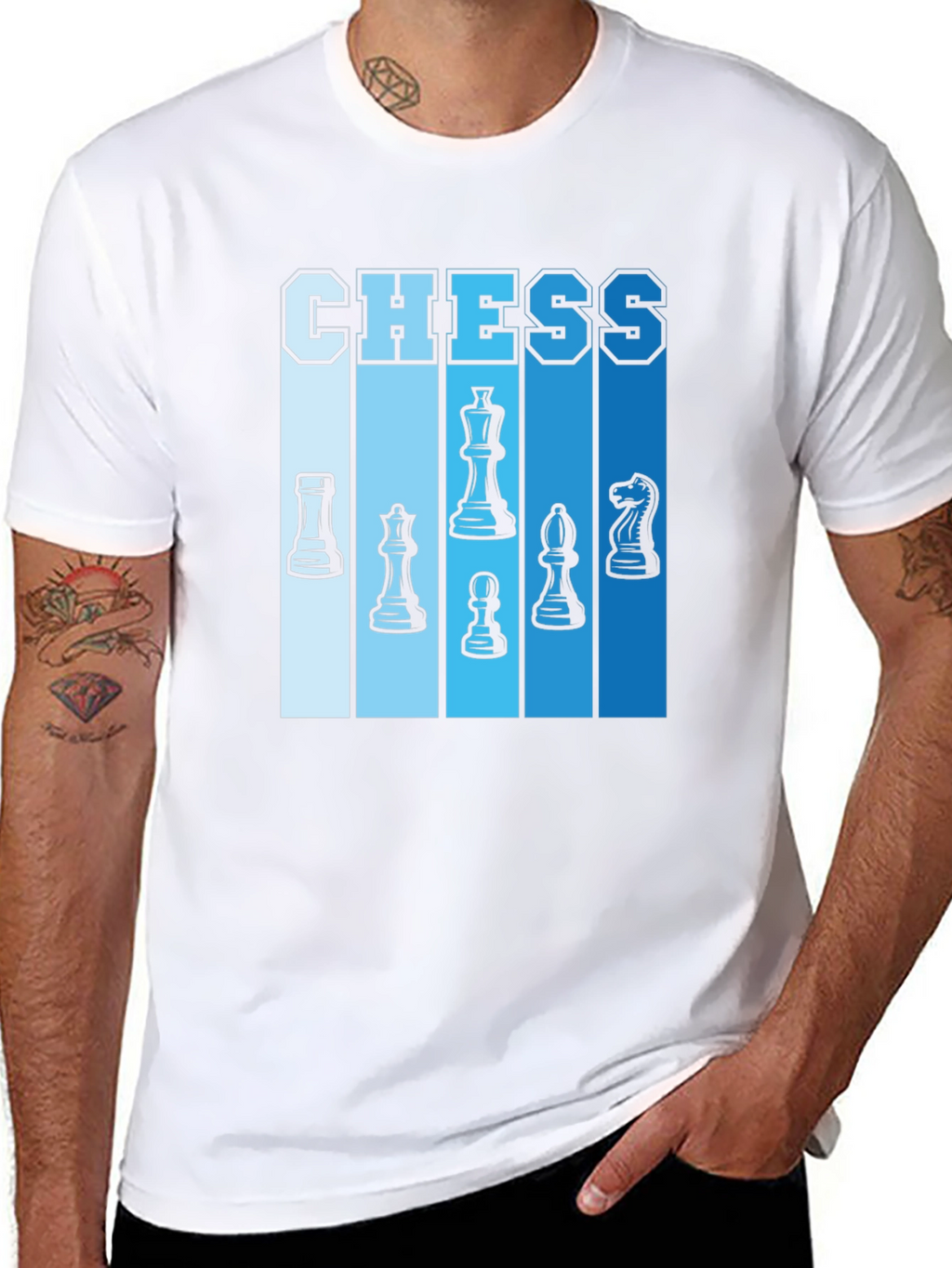 Chess Piece Graphic Tee - Stylish Casual Wear