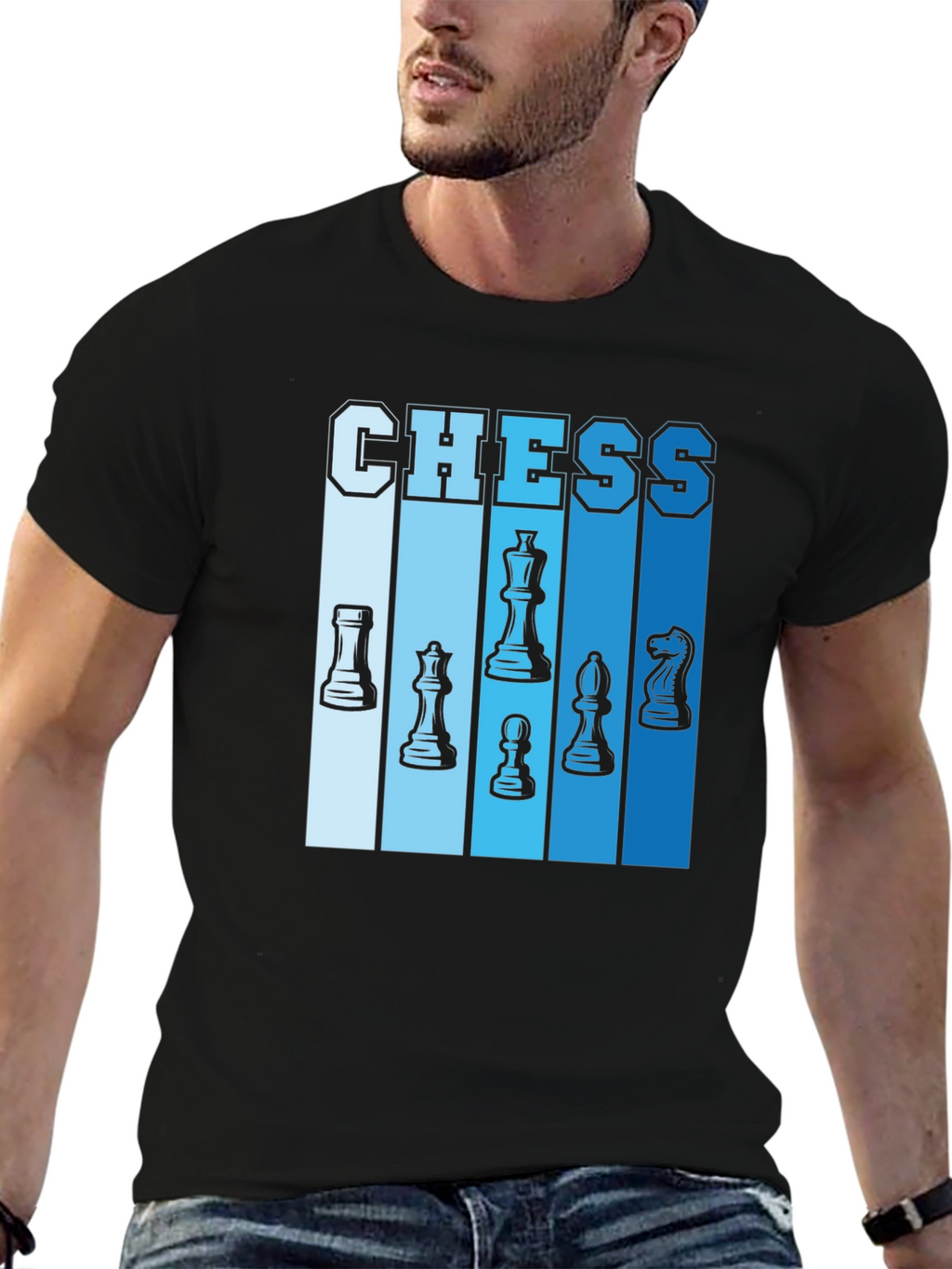 Chess Piece Graphic Tee - Stylish Casual Wear