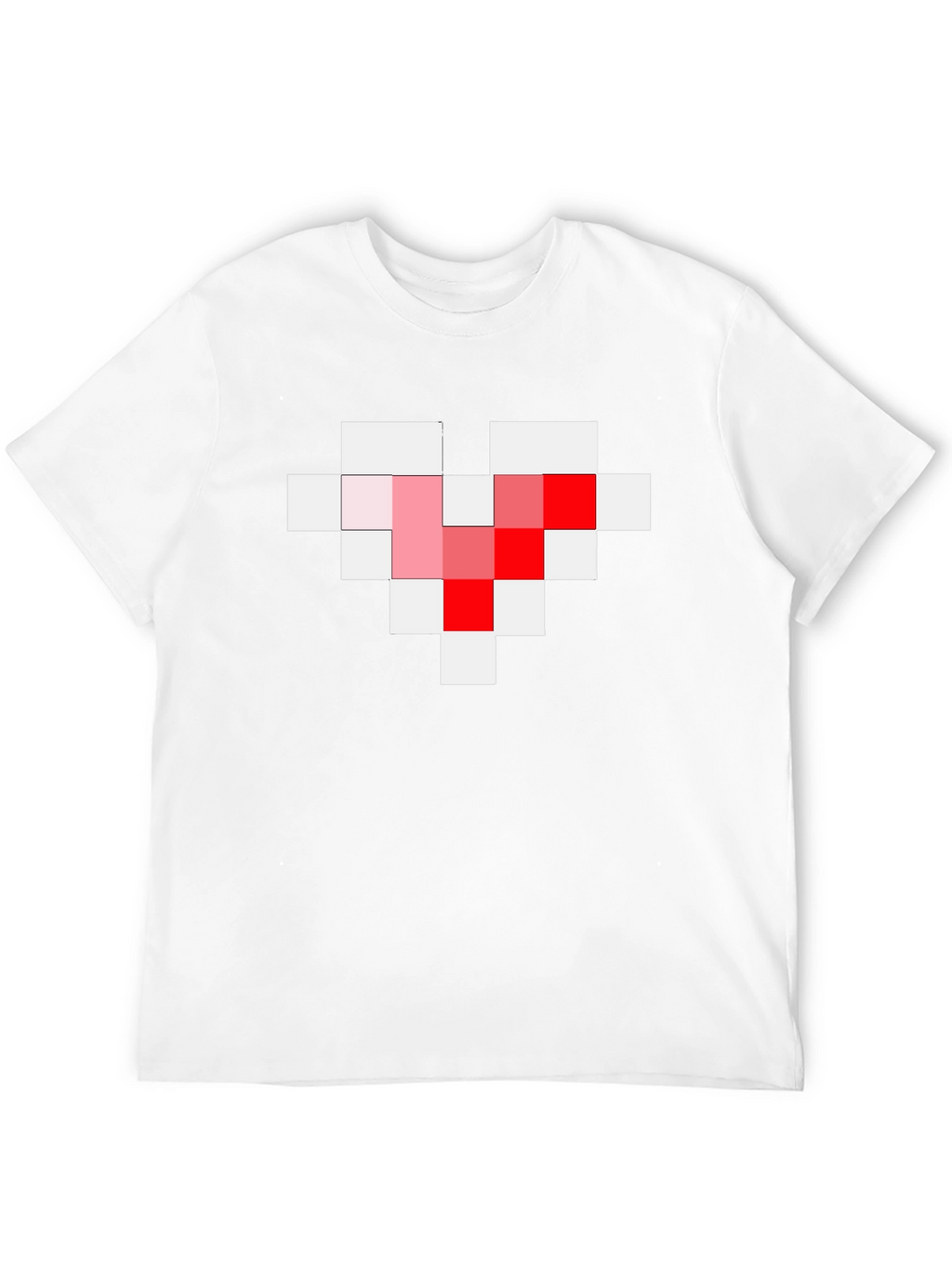 Pixel Heart Graphic Tee - Gamer Style Black T-Shirt