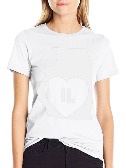 IL State Heart T-Shirt - Illinois Pride!