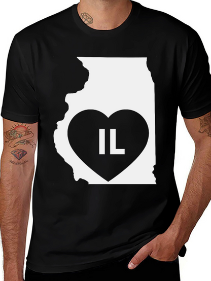 IL State Heart T-Shirt - Illinois Pride!