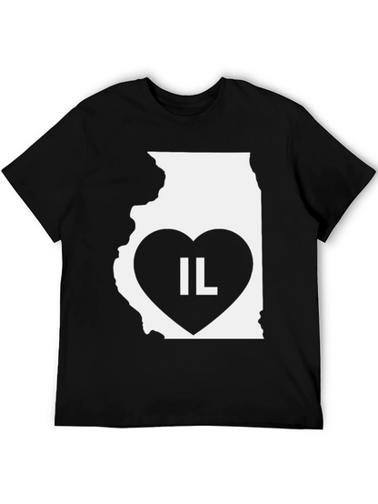 IL State Heart T-Shirt - Illinois Pride!