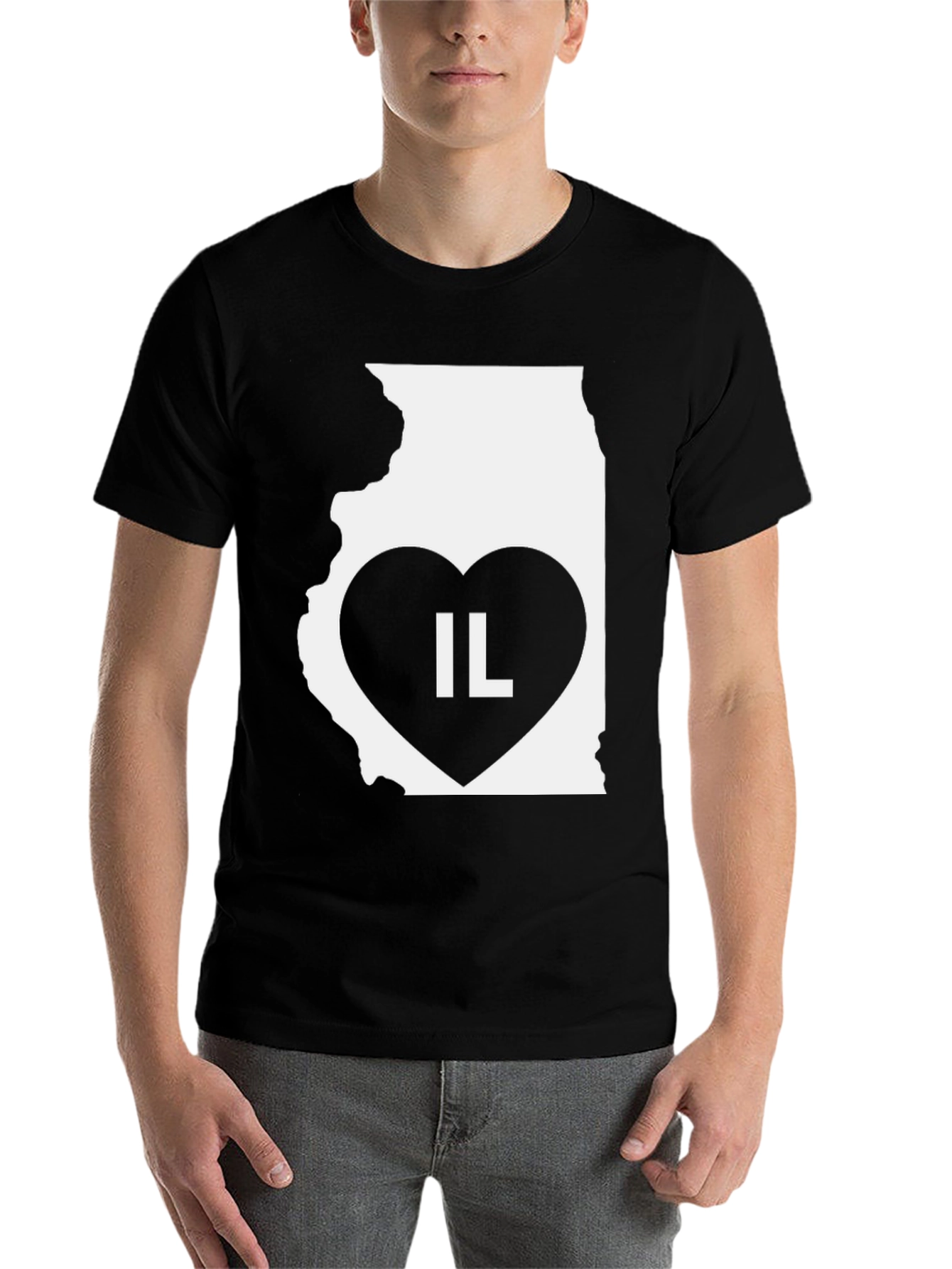 IL State Heart T-Shirt - Illinois Pride!
