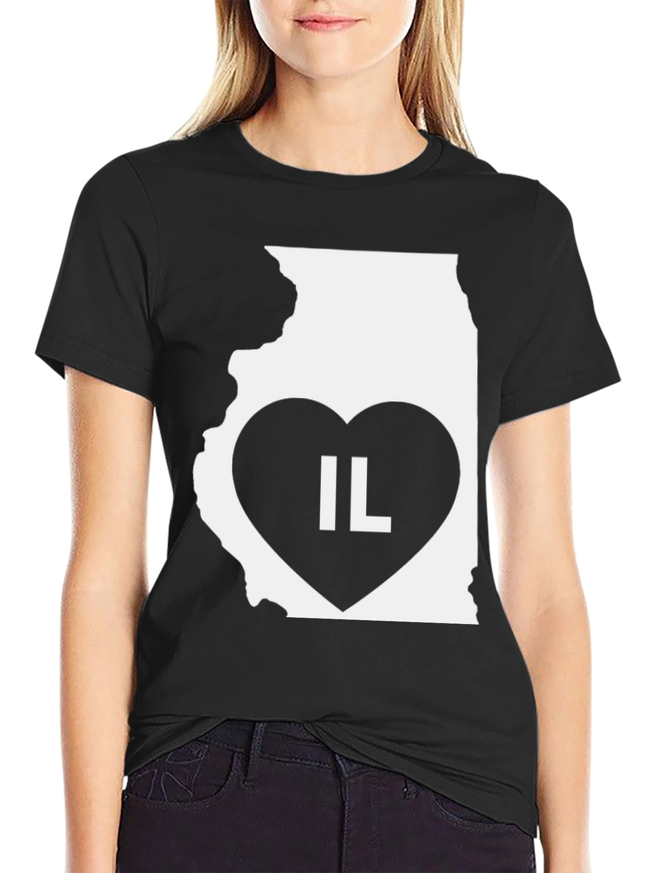IL State Heart T-Shirt - Illinois Pride!