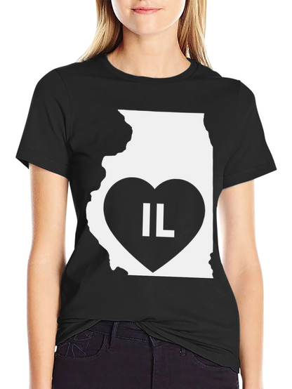 IL State Heart T-Shirt - Illinois Pride!