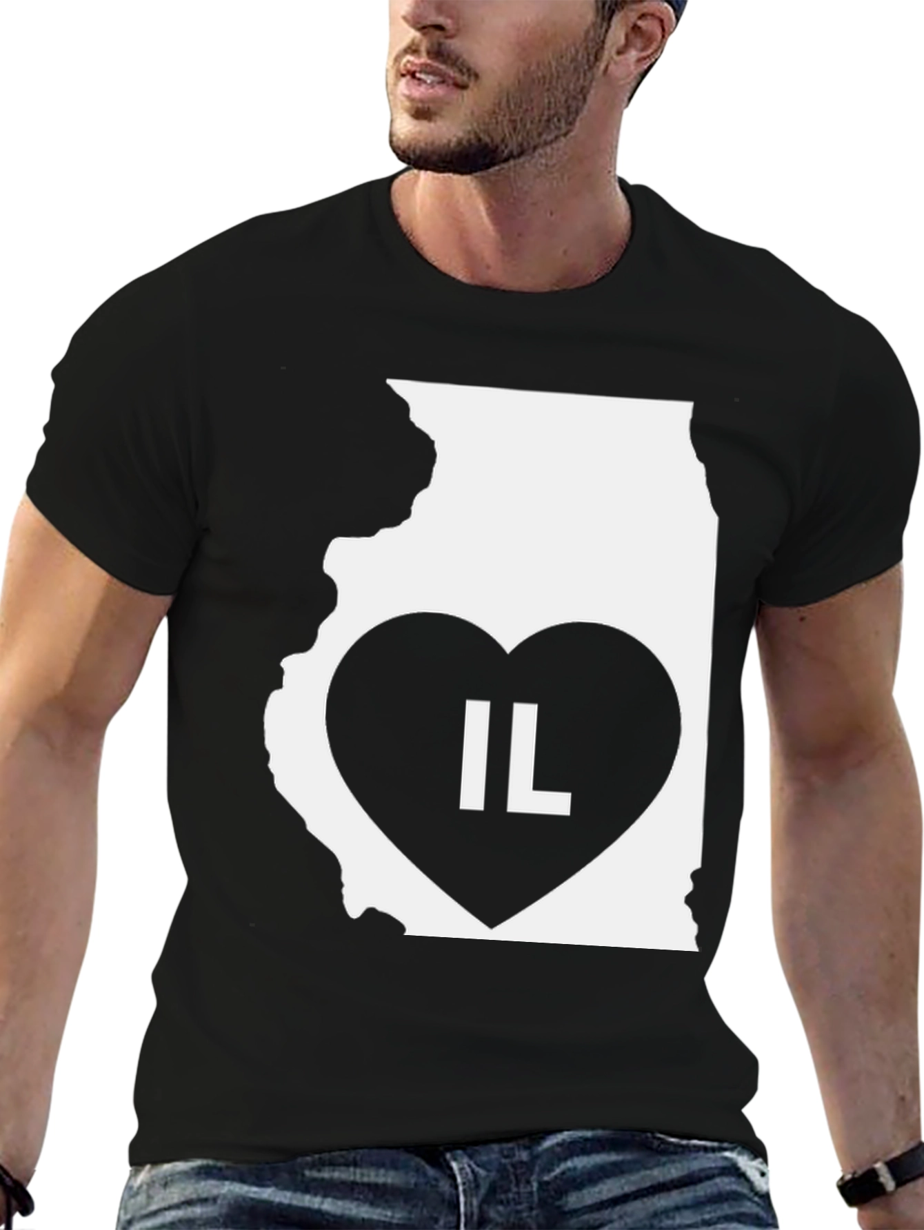 IL State Heart T-Shirt - Illinois Pride!