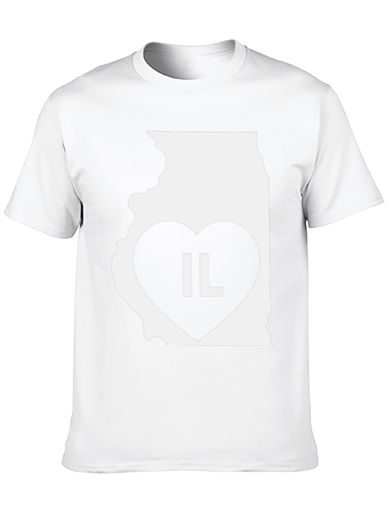 IL State Heart T-Shirt - Illinois Pride!