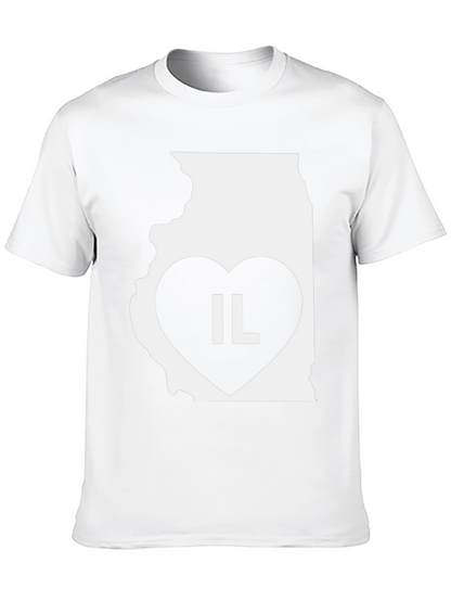 IL State Heart T-Shirt - Illinois Pride!