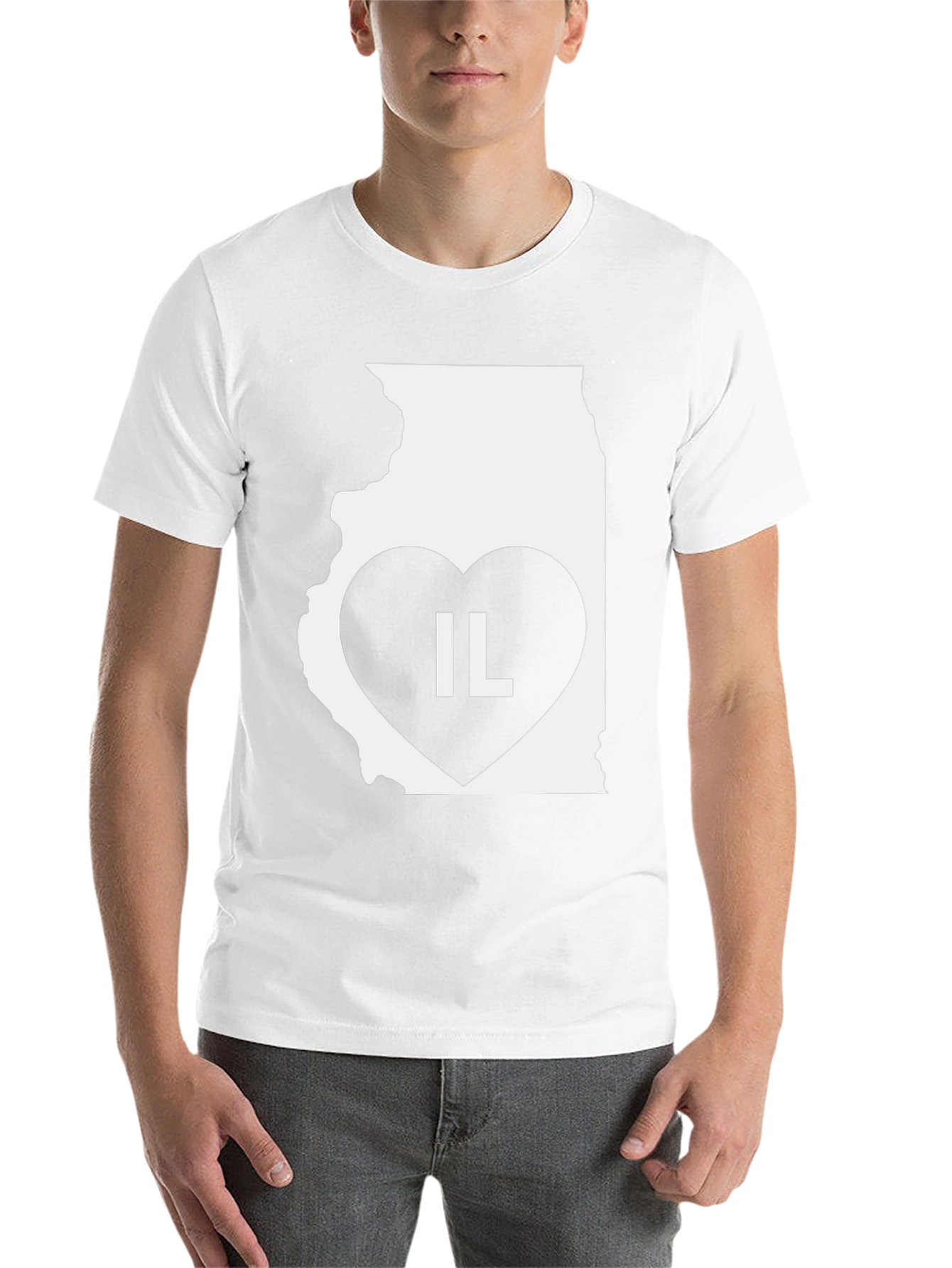 IL State Heart T-Shirt - Illinois Pride!