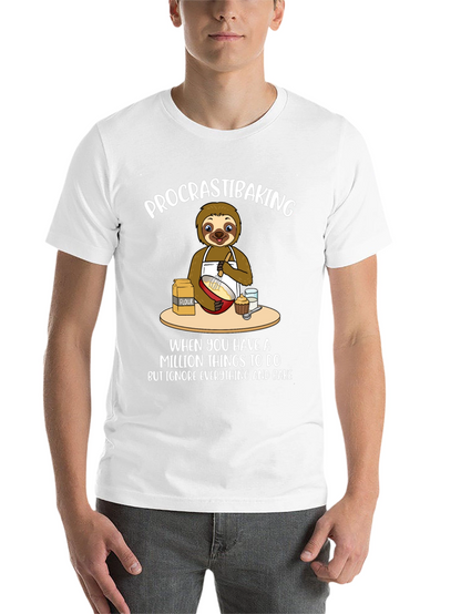 Procrastibaking Sloth T-Shirt: Baking Humor Tee