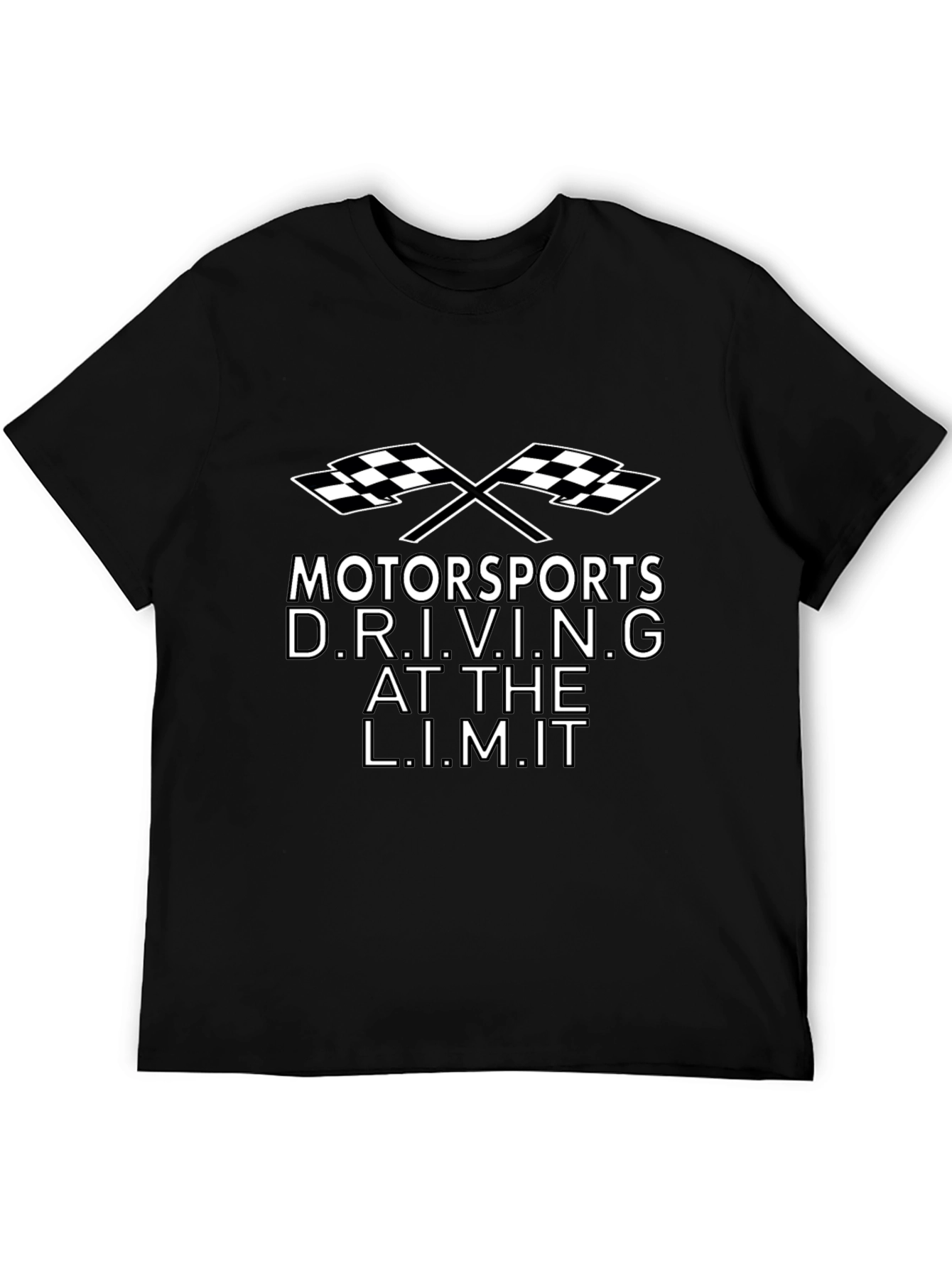 Motorsports Driving at The Limit Black Graphic Tee