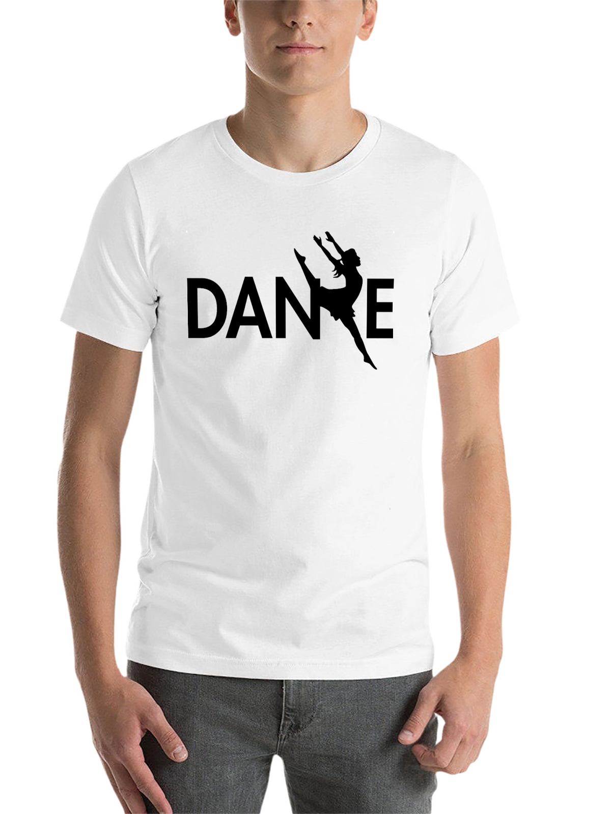 Dance Silhouette T-Shirt - Black Cotton Tee