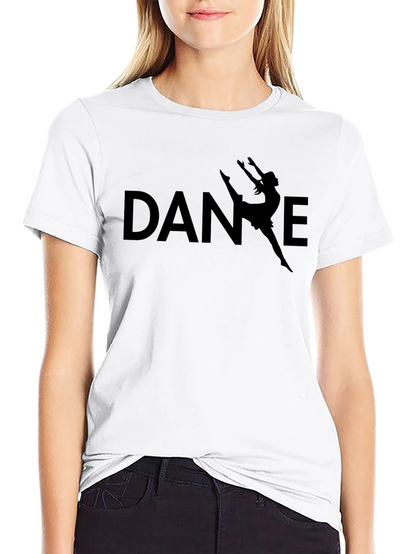 Dance Silhouette T-Shirt - Black Cotton Tee