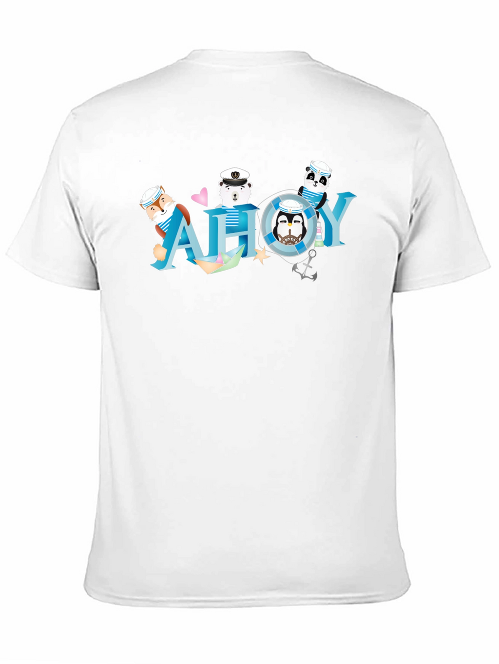 Nautical Ahoy T-Shirt with Animal Sailors