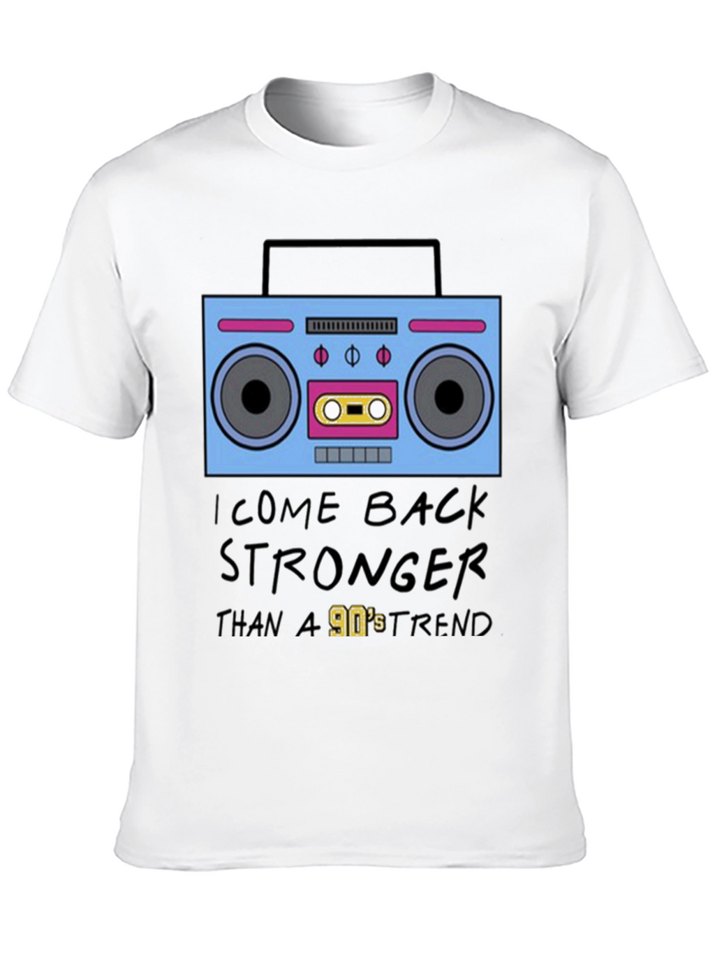 90s Boombox Retro Style T-Shirt