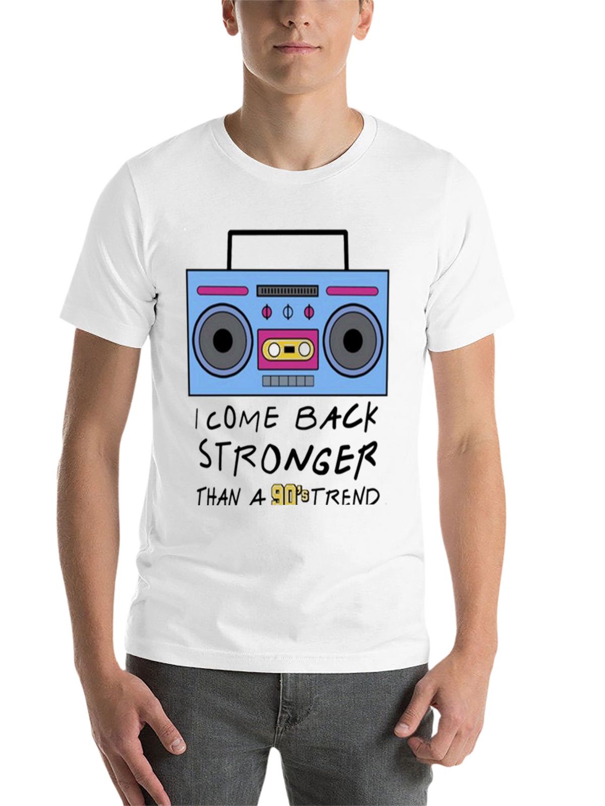 90s Boombox Retro Style T-Shirt