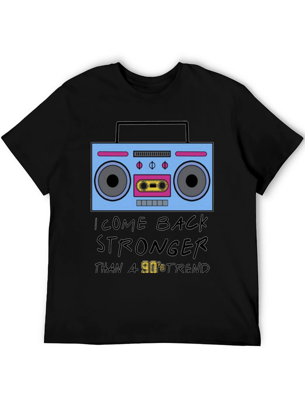 90s Boombox Retro Style T-Shirt