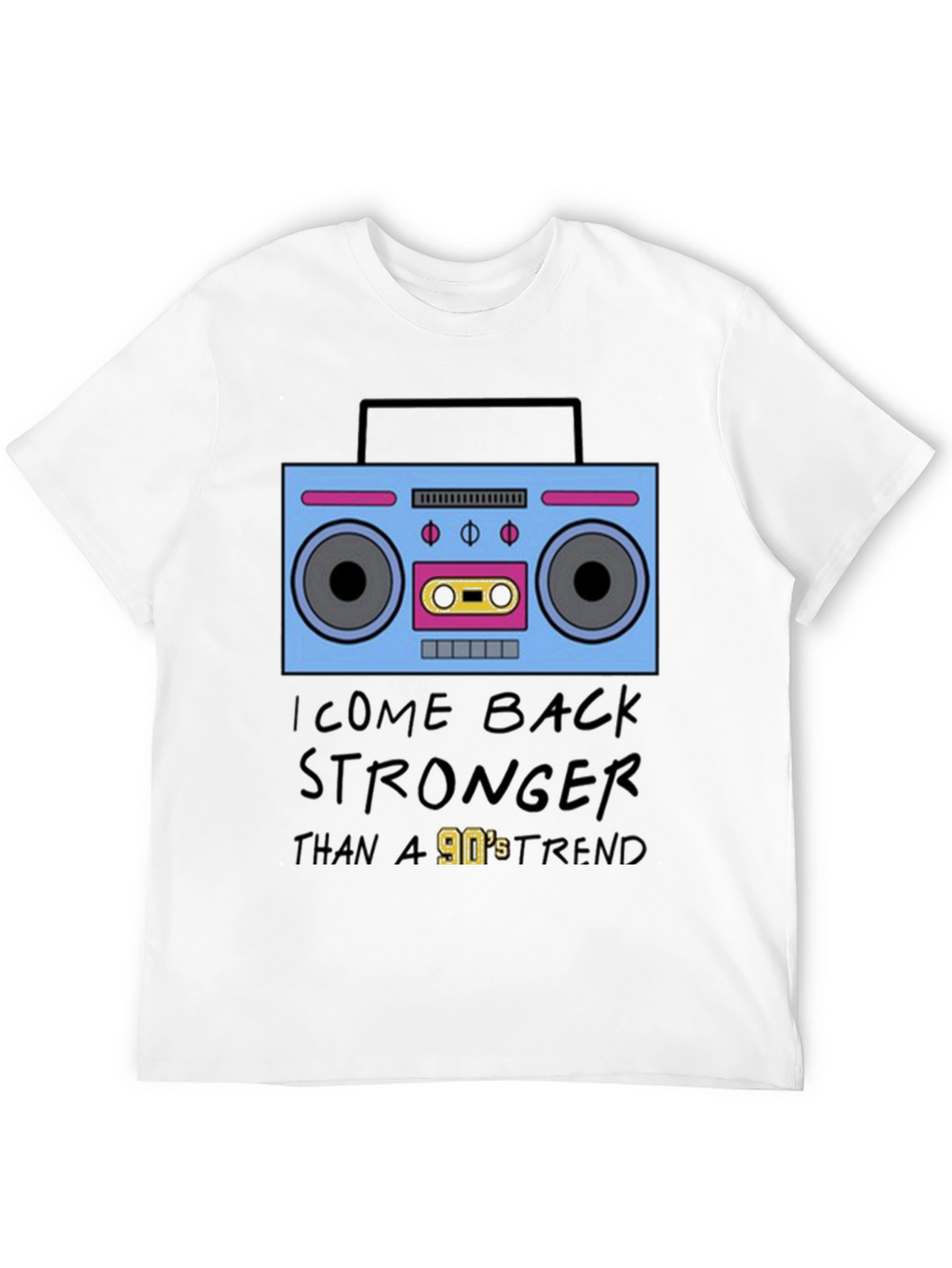 90s Boombox Retro Style T-Shirt