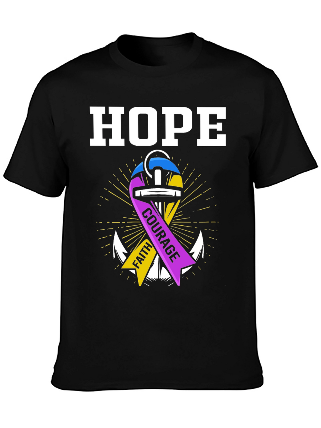 Hope Faith Courage Graphic T-Shirt