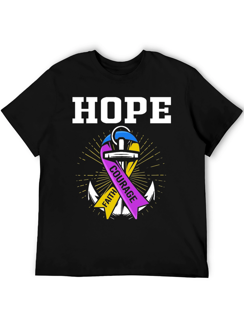 Hope Faith Courage Graphic T-Shirt