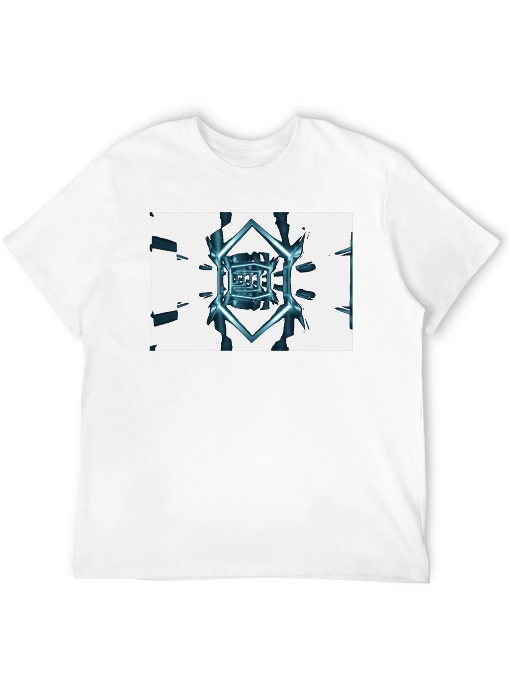 Abstract Cube Tee - Black Graphic T-Shirt