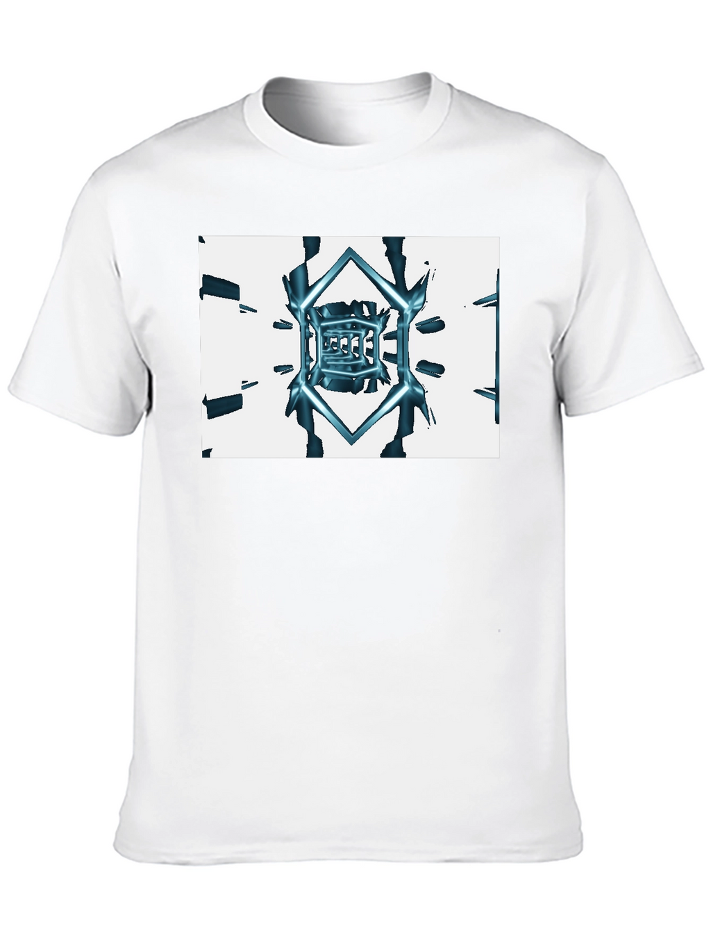 Abstract Cube Tee - Black Graphic T-Shirt