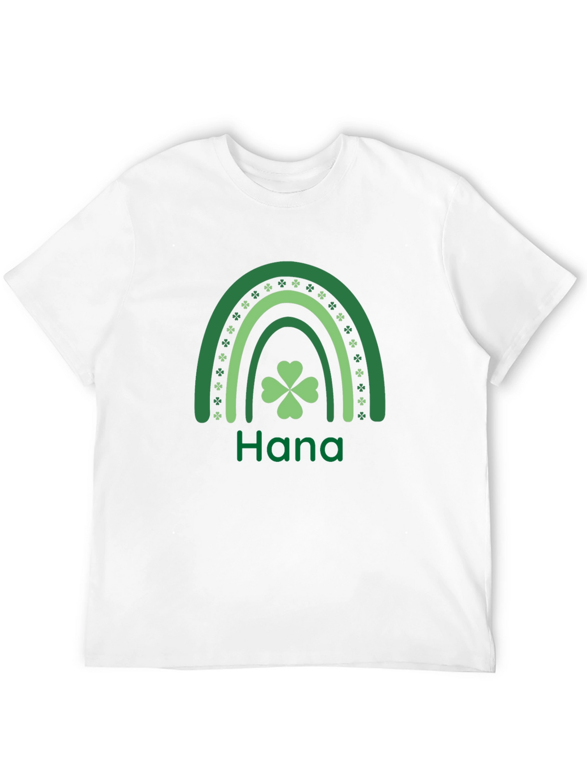 Hana St. Patricks Day Rainbow Clover T-Shirt