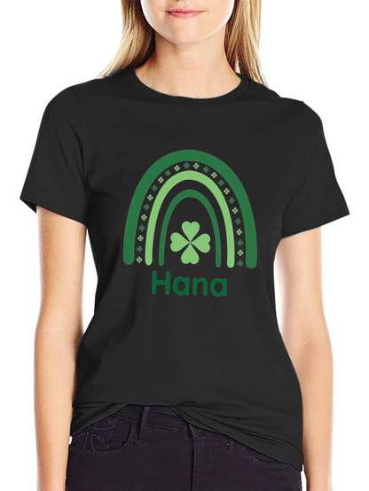 Hana St. Patricks Day Rainbow Clover T-Shirt