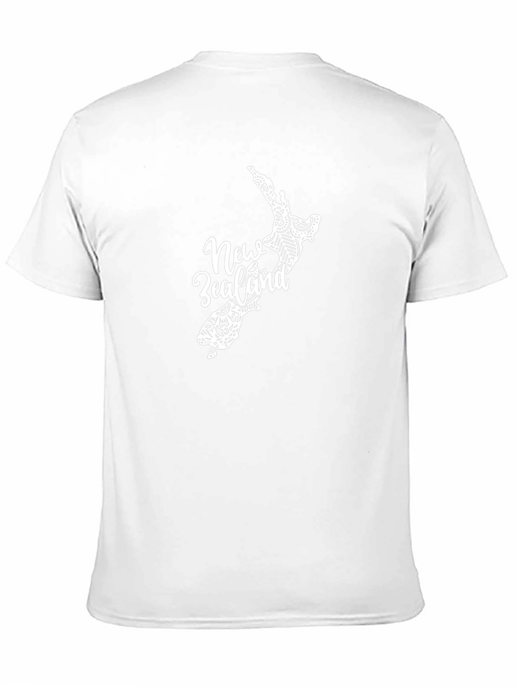 New Zealand Map T-Shirt - Black