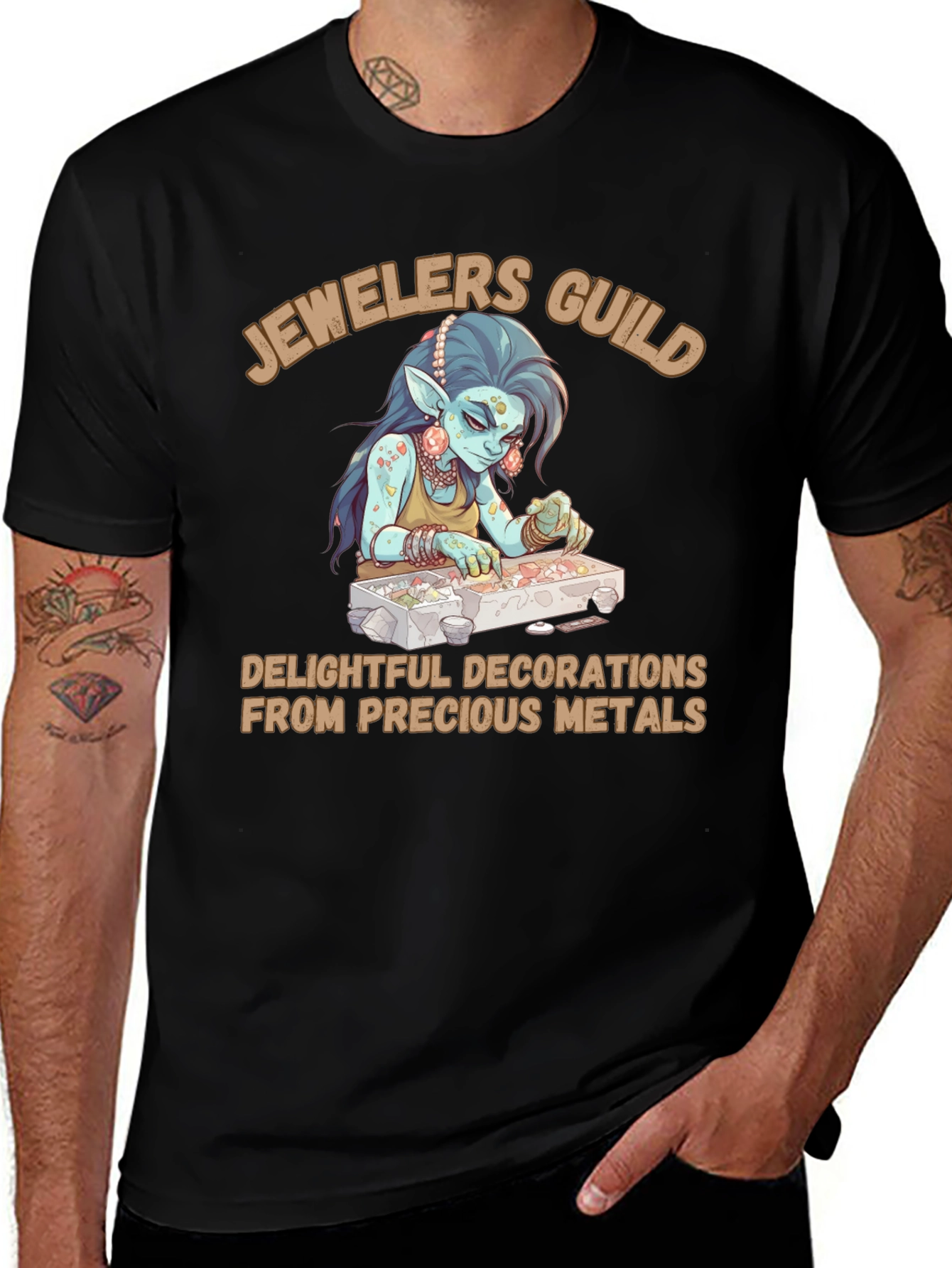 Jewelers Guild T-Shirt - Precious Metals Design