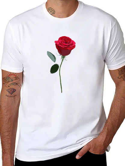 Rose Graphic Black T-Shirt