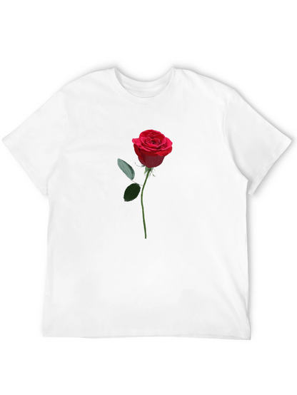 Rose Graphic Black T-Shirt