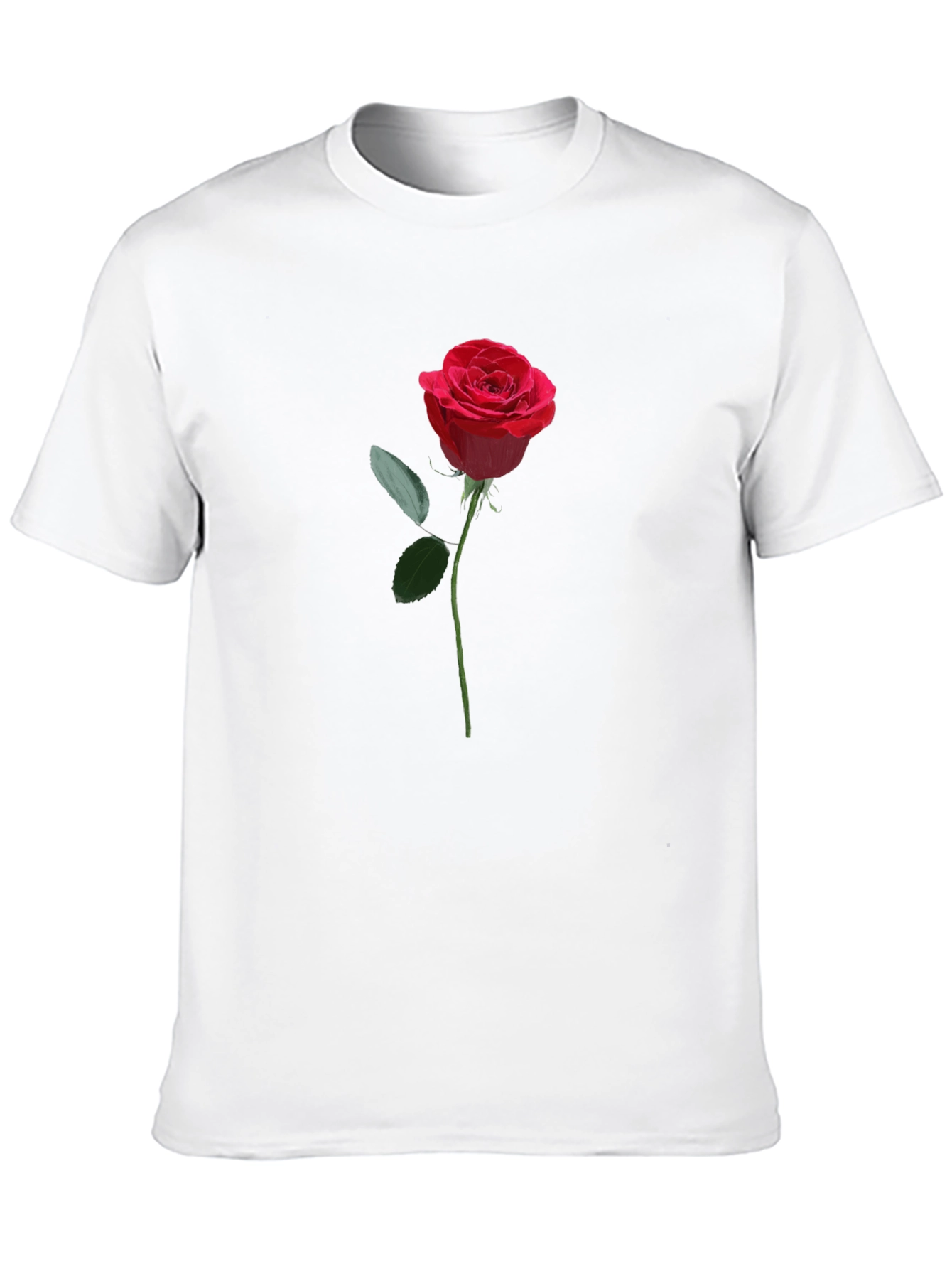 Rose Graphic Black T-Shirt