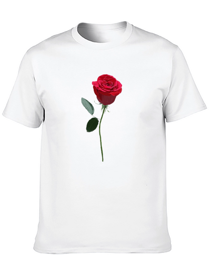 Rose Graphic Black T-Shirt