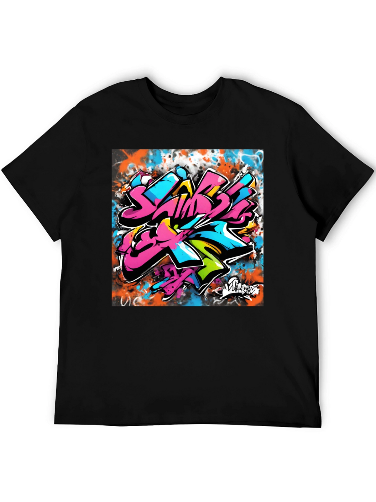 Graffiti Art Black T-Shirt