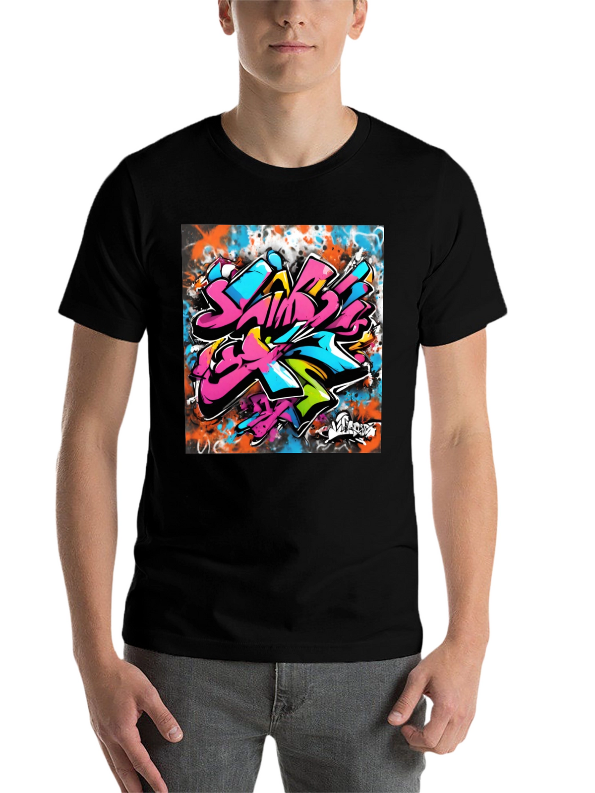 Graffiti Art Black T-Shirt