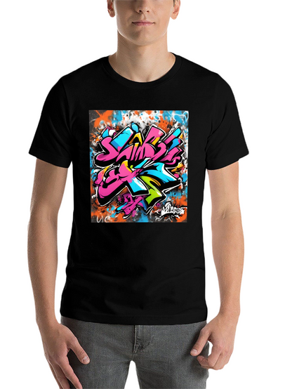 Graffiti Art Black T-Shirt