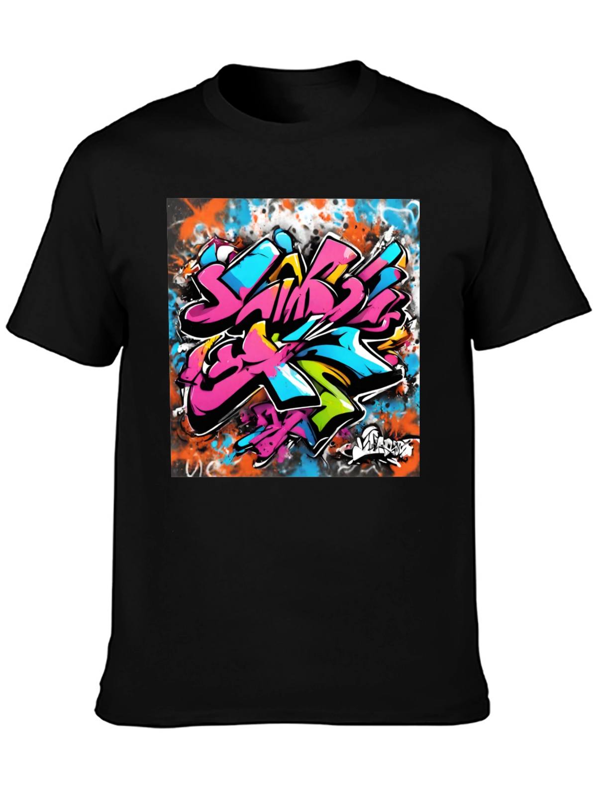 Graffiti Art Black T-Shirt