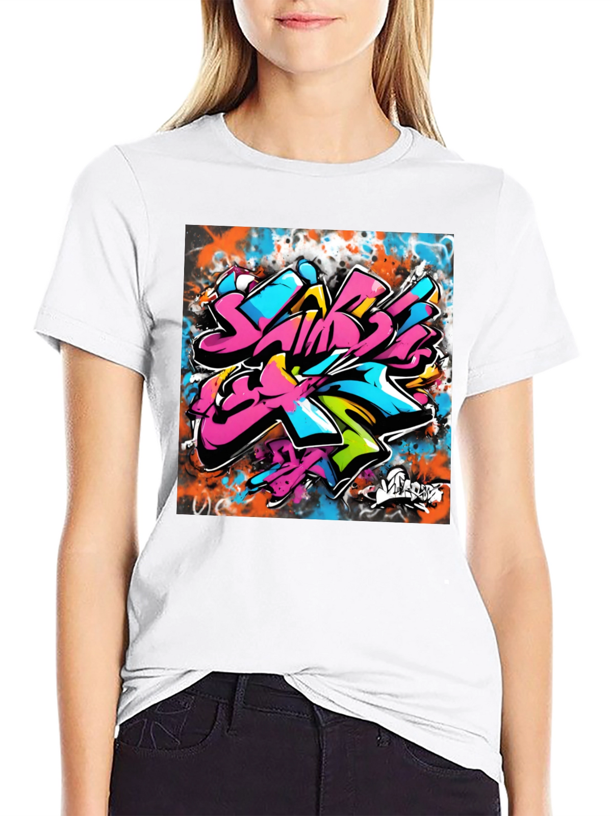 Graffiti Art Black T-Shirt