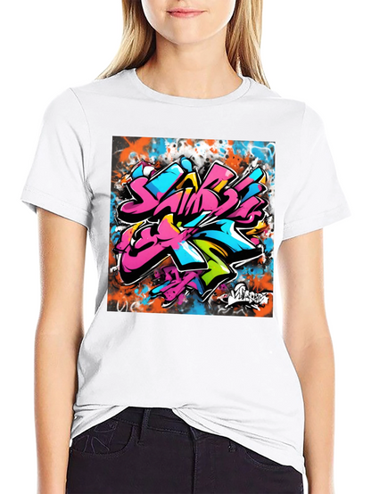 Graffiti Art Black T-Shirt