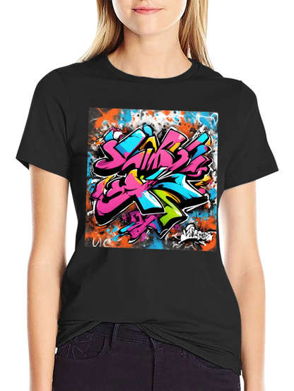 Graffiti Art Black T-Shirt
