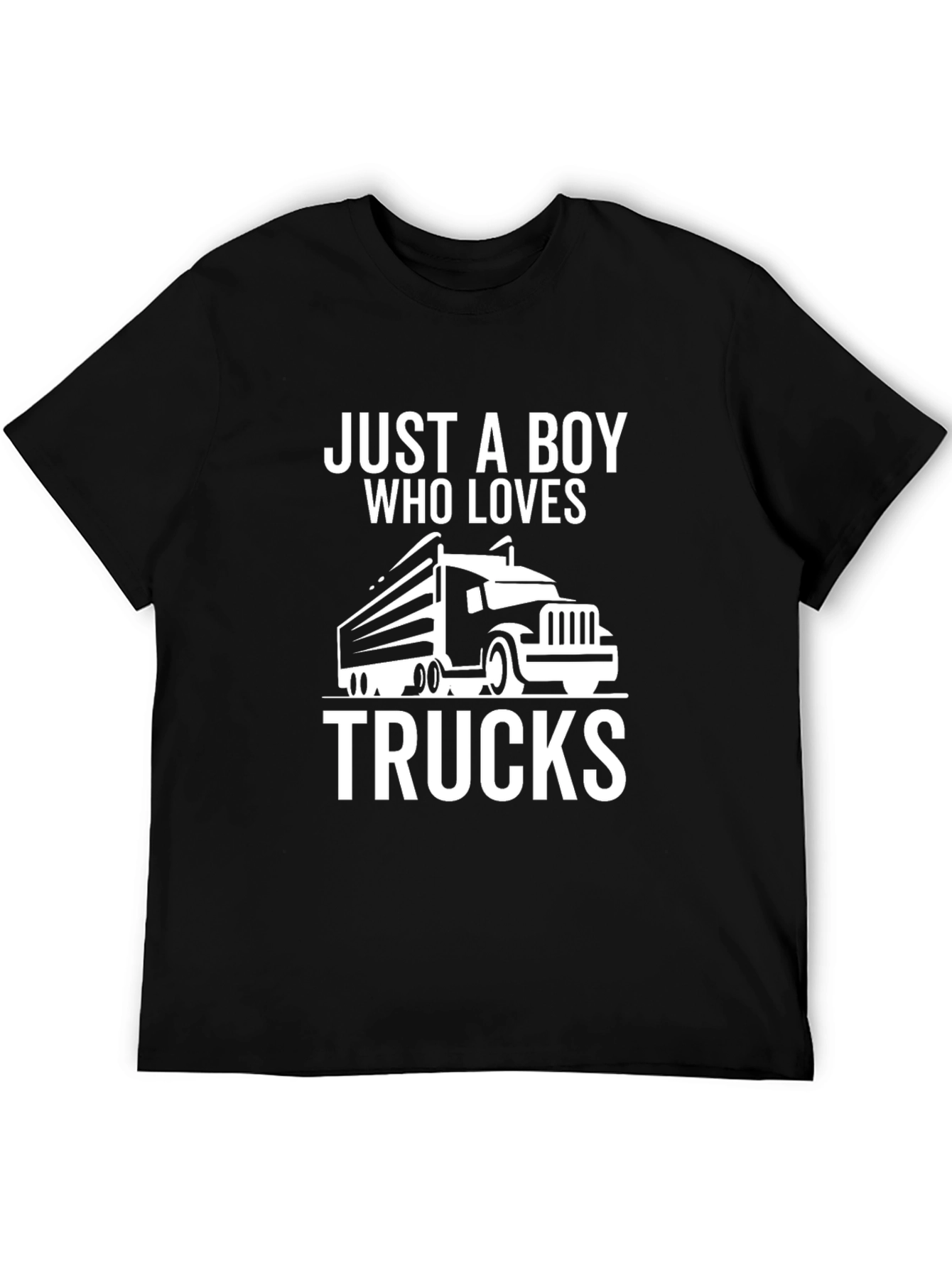 Truck Lover T-Shirt - Just A Boy Who Loves Trucks Tee