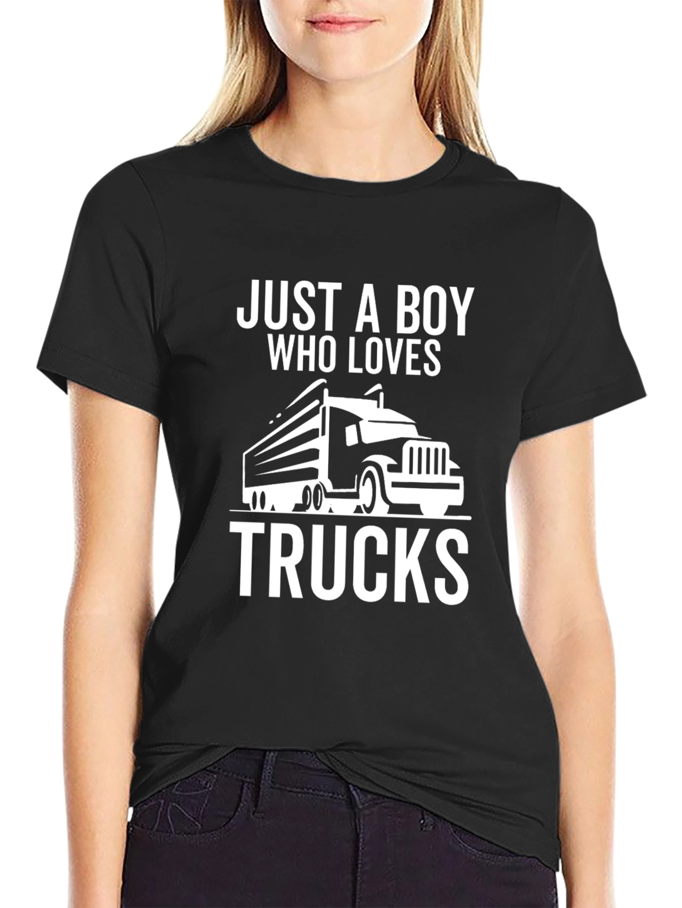 Truck Lover T-Shirt - Just A Boy Who Loves Trucks Tee