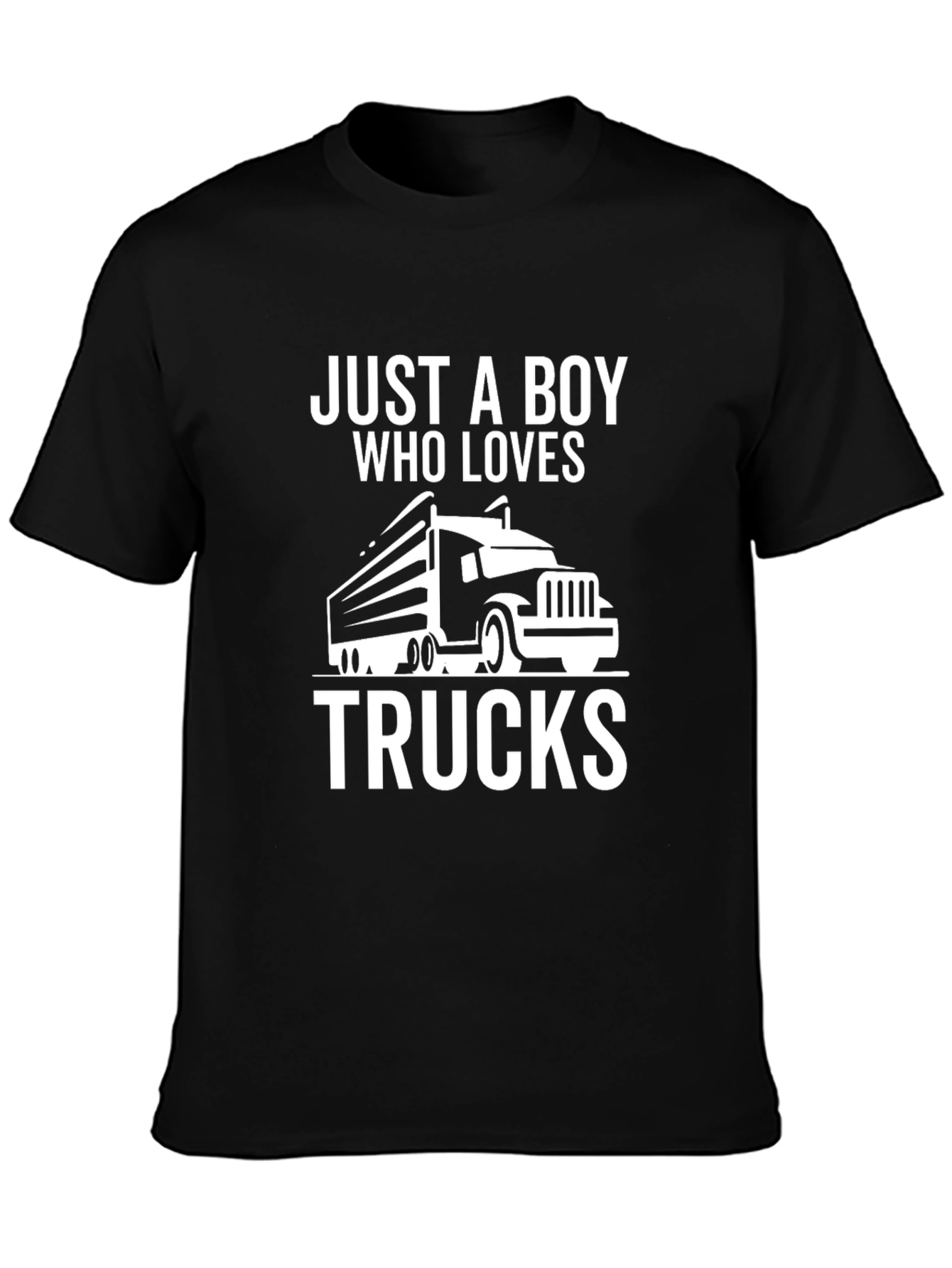 Truck Lover T-Shirt - Just A Boy Who Loves Trucks Tee