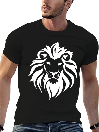 Lion Graphic Black T-Shirt - Mens Fashion