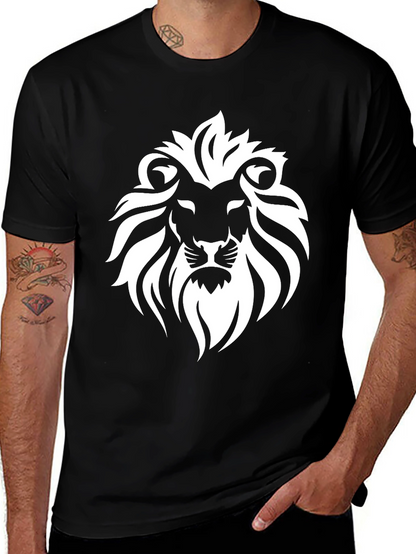 Lion Graphic Black T-Shirt - Mens Fashion